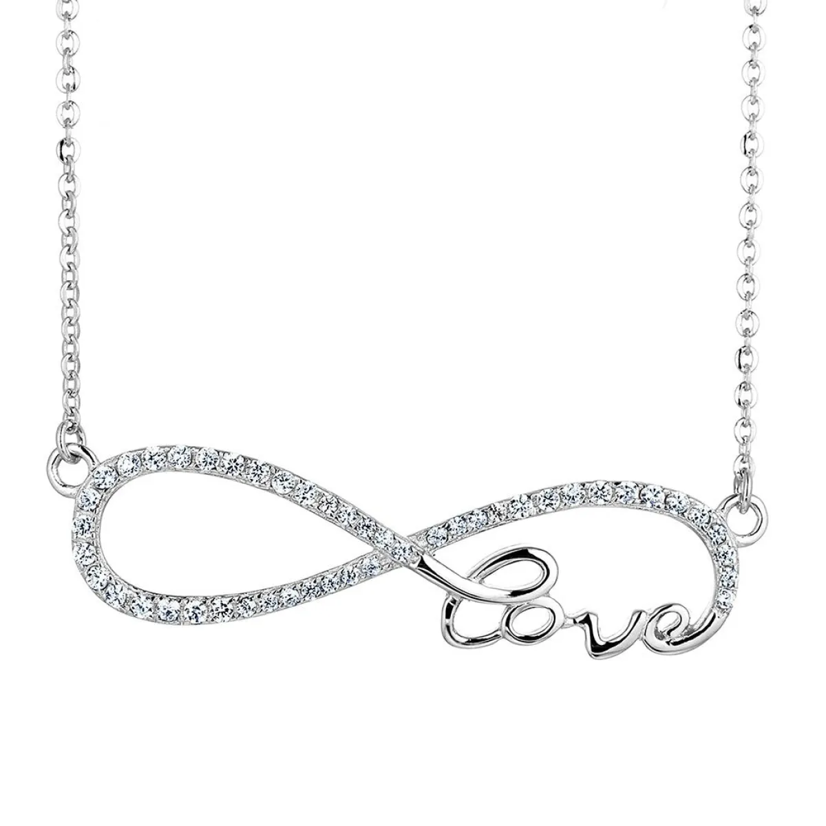 Schmuckladen Infinity Love Halskette - 925 Sterlingsilber^ Valentinstag|Schmuck