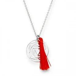 Schmuckladen Kette mit Anhänger Sterling Silber Wurzel-Chakra^ Schmuck