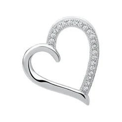 Schmuckladen Kette Sterling Silber mit Zirkonia-Herzanhänger^ Weihnachten|Schmuck