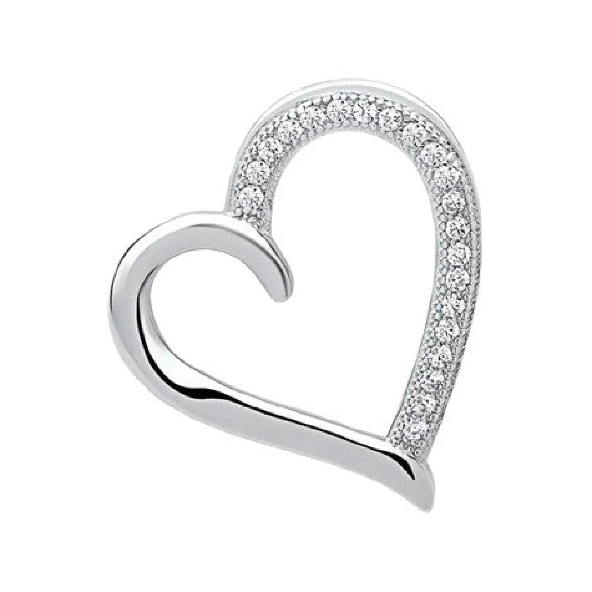 Schmuckladen Kette Sterling Silber mit Zirkonia-Herzanhänger^ Weihnachten|Schmuck