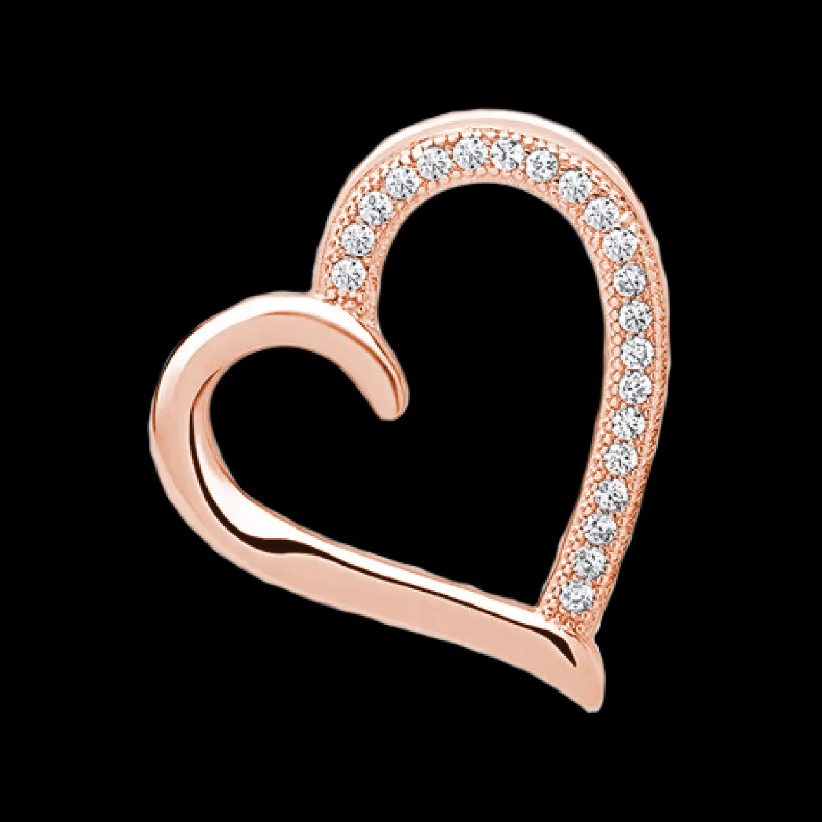Schmuckladen Kette Sterling Silber mit Zirkonia-Herzanhänger^ Weihnachten|Schmuck