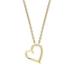 Schmuckladen Kette Sterling Silber mit Zirkonia-Herzanhänger^ Weihnachten|Schmuck