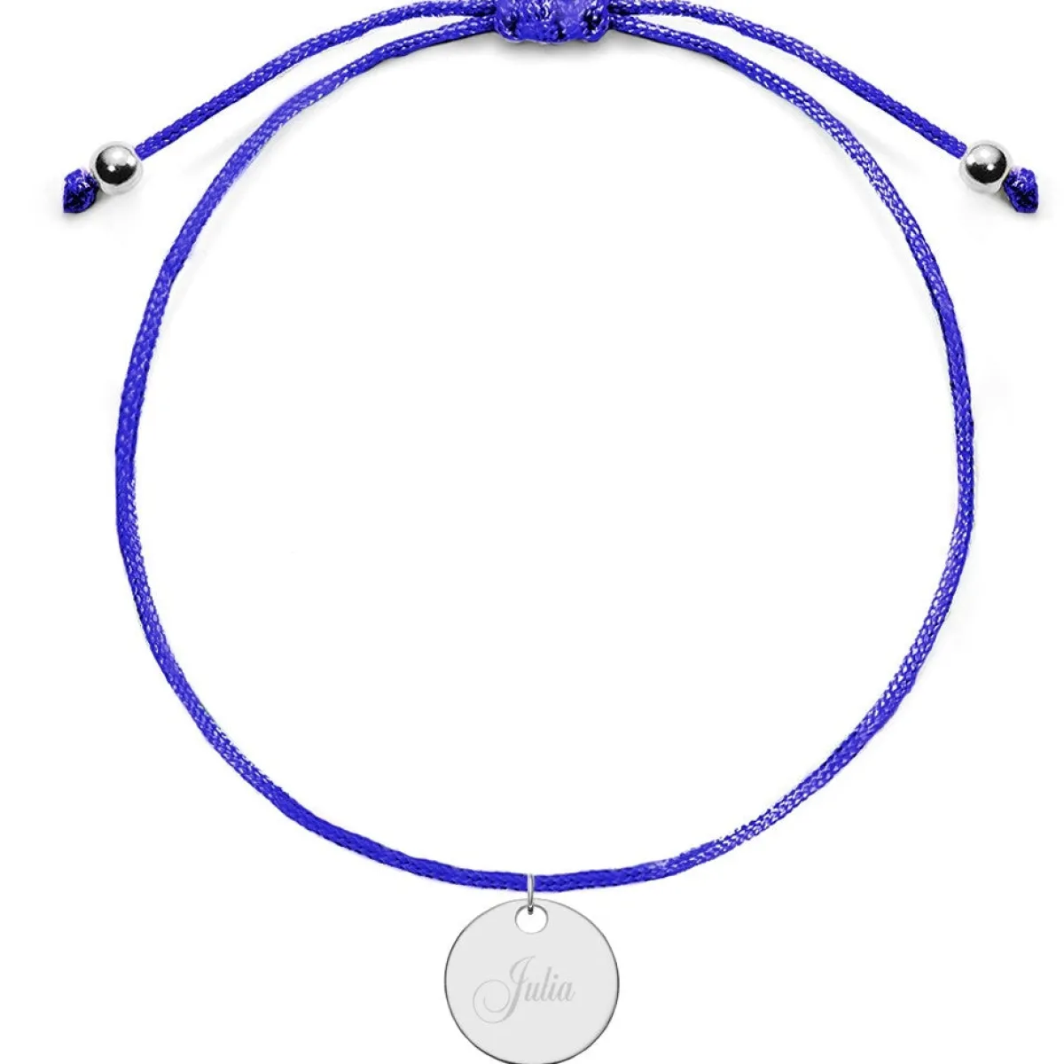 Schmuckladen Kinderarmband mit runder Gravurplatte | individuell gravierbar^ Edelstahl Armbänder|Stoffarmbänder