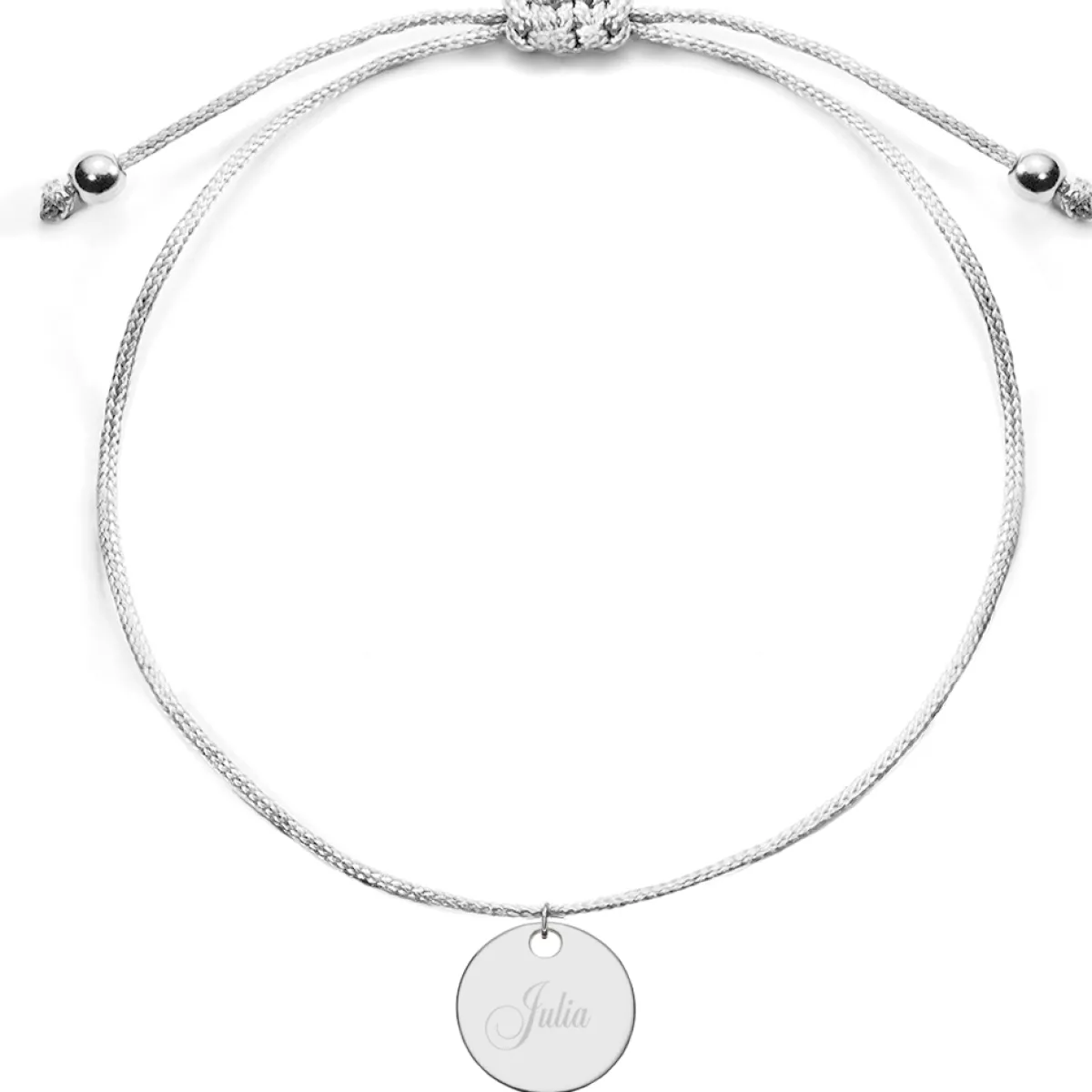 Schmuckladen Kinderarmband mit runder Gravurplatte | individuell gravierbar^ Edelstahl Armbänder|Stoffarmbänder