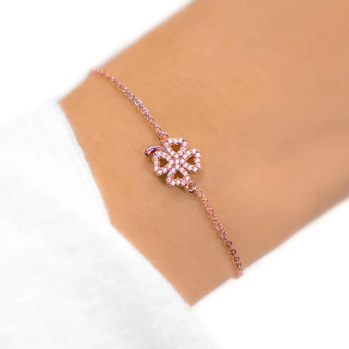 Schmuckladen Kleeblatt Armband - 925 Sterlingsilber^ Schmuck