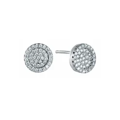 Schmuckladen Kreis Ohrstecker mit Zirkonia - 925 Sterlingsilber^ Ohrstecker|Schmuck