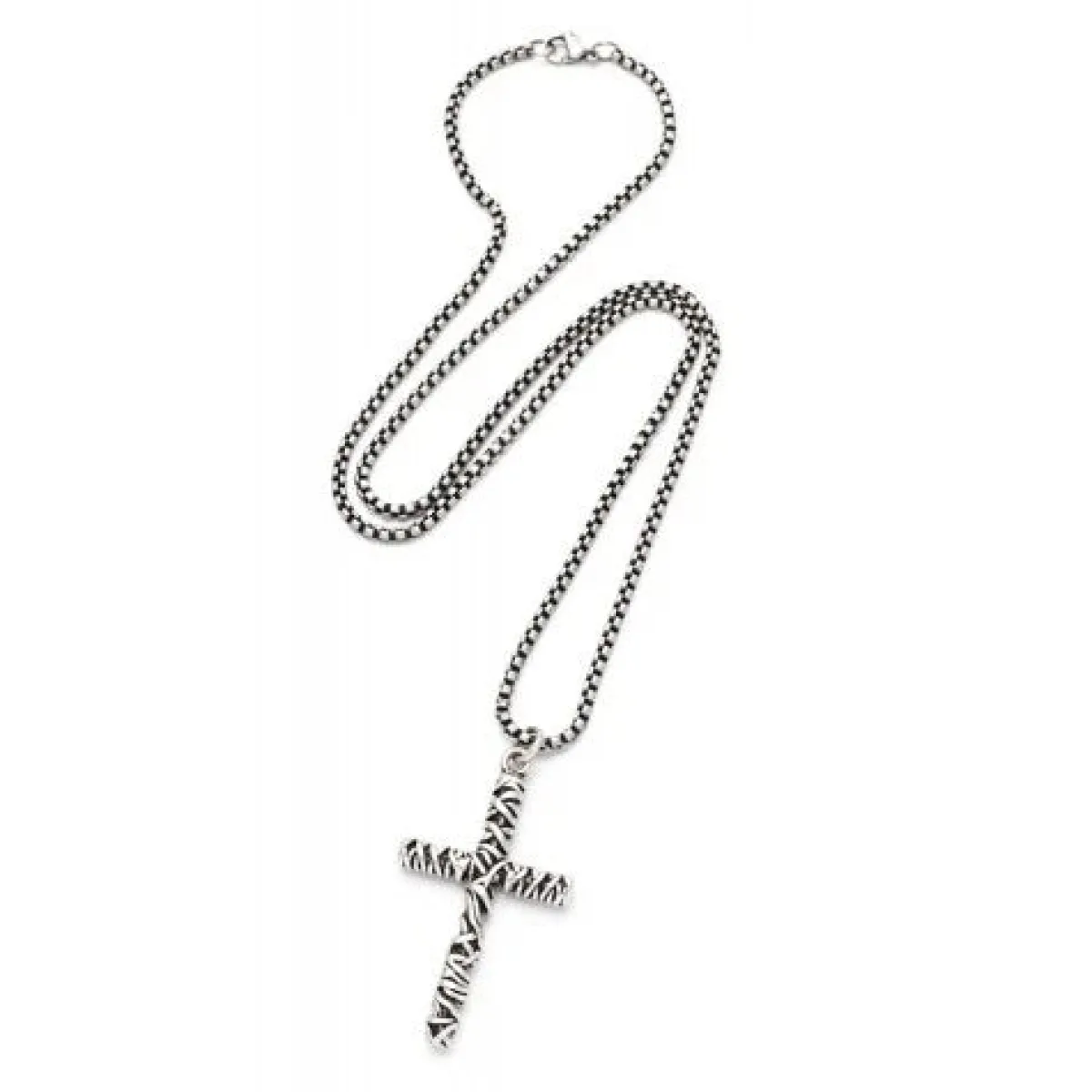 Schmuckladen Kreuz-Halskette Braided Cross - Edelstahl^ Konfirmation|Schmuck