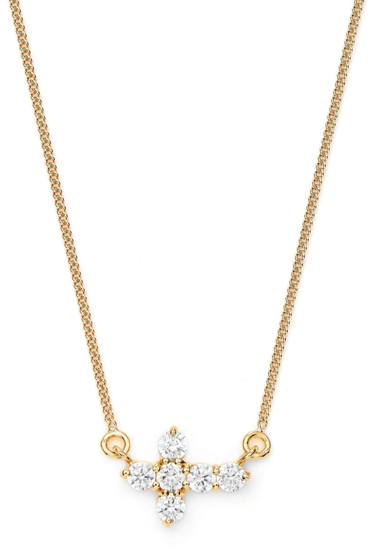 Schmuckladen Kreuzkette mit Zirkonia 925 Sterlingsilber^ Konfirmation|Schmuck