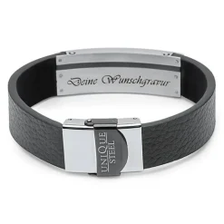 Schmuckladen Lederarmband mit Gravurplatte für Herren^ Lederarmbänder|Armbänder Mit Gravur
