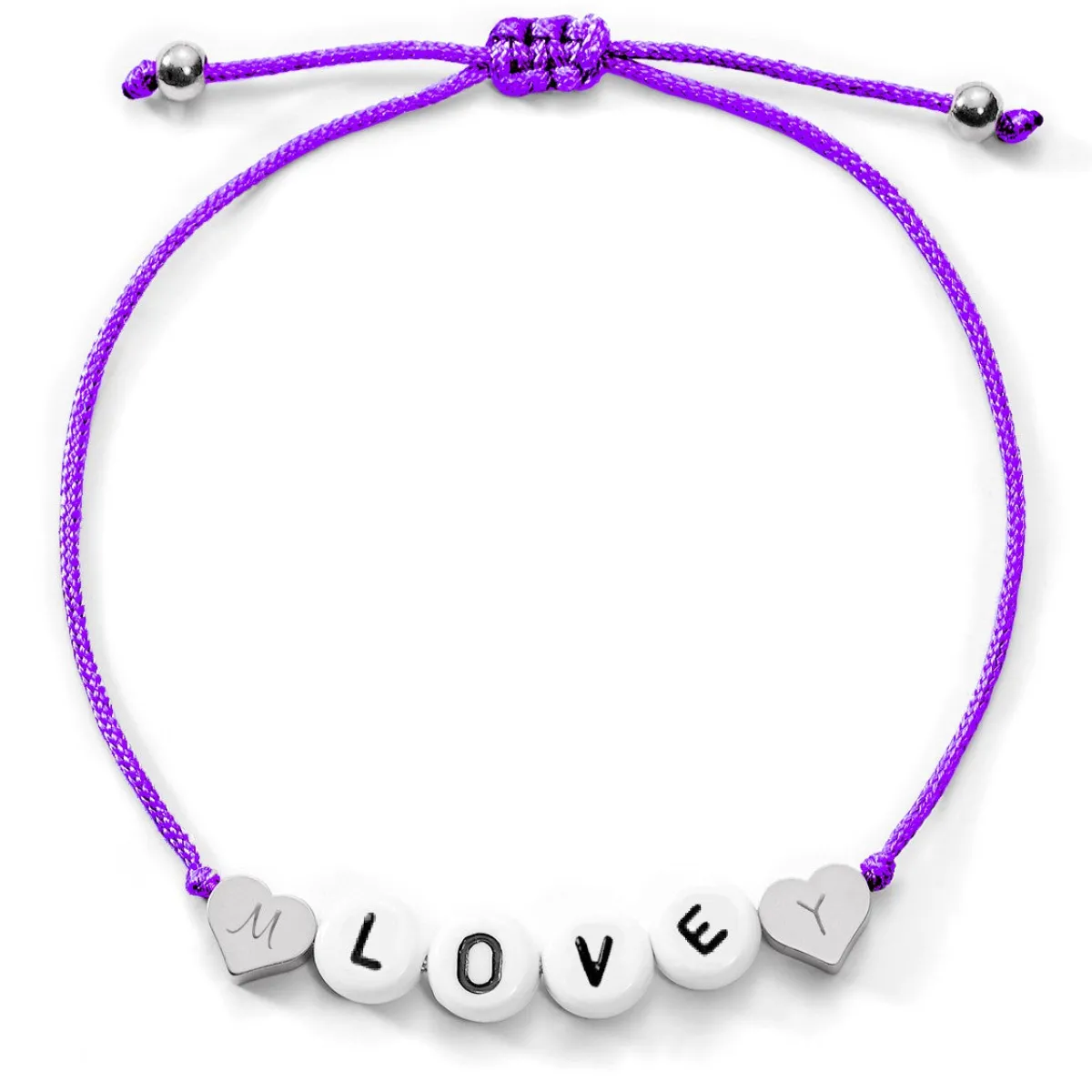 Schmuckladen Love Armband mit Diamantgravur^ Stoffarmbänder|Namensarmbänder