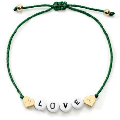 Schmuckladen Love Armband mit Diamantgravur^ Stoffarmbänder|Namensarmbänder