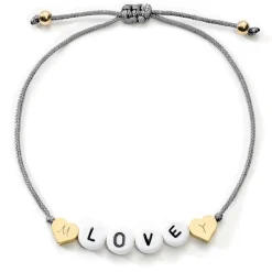 Schmuckladen Love Armband mit Diamantgravur^ Stoffarmbänder|Namensarmbänder