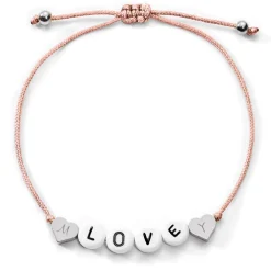 Schmuckladen Love Armband mit Diamantgravur^ Stoffarmbänder|Namensarmbänder