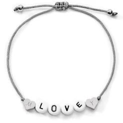 Schmuckladen Love Armband mit Diamantgravur^ Stoffarmbänder|Namensarmbänder