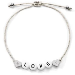 Schmuckladen Love Armband mit Diamantgravur^ Stoffarmbänder|Namensarmbänder