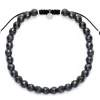 Schmuckladen Männer-Armband mit Hämatit "Strength"^ Stoffarmbänder|Schmuck