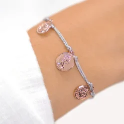Schmuckladen Münzarmband Antique Charm - 925er Sterlingsilber^ Stoffarmbänder|Schmuck