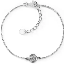 Schmuckladen Münz-Armband Rose - 925 Sterlingsilber^ Schmuck