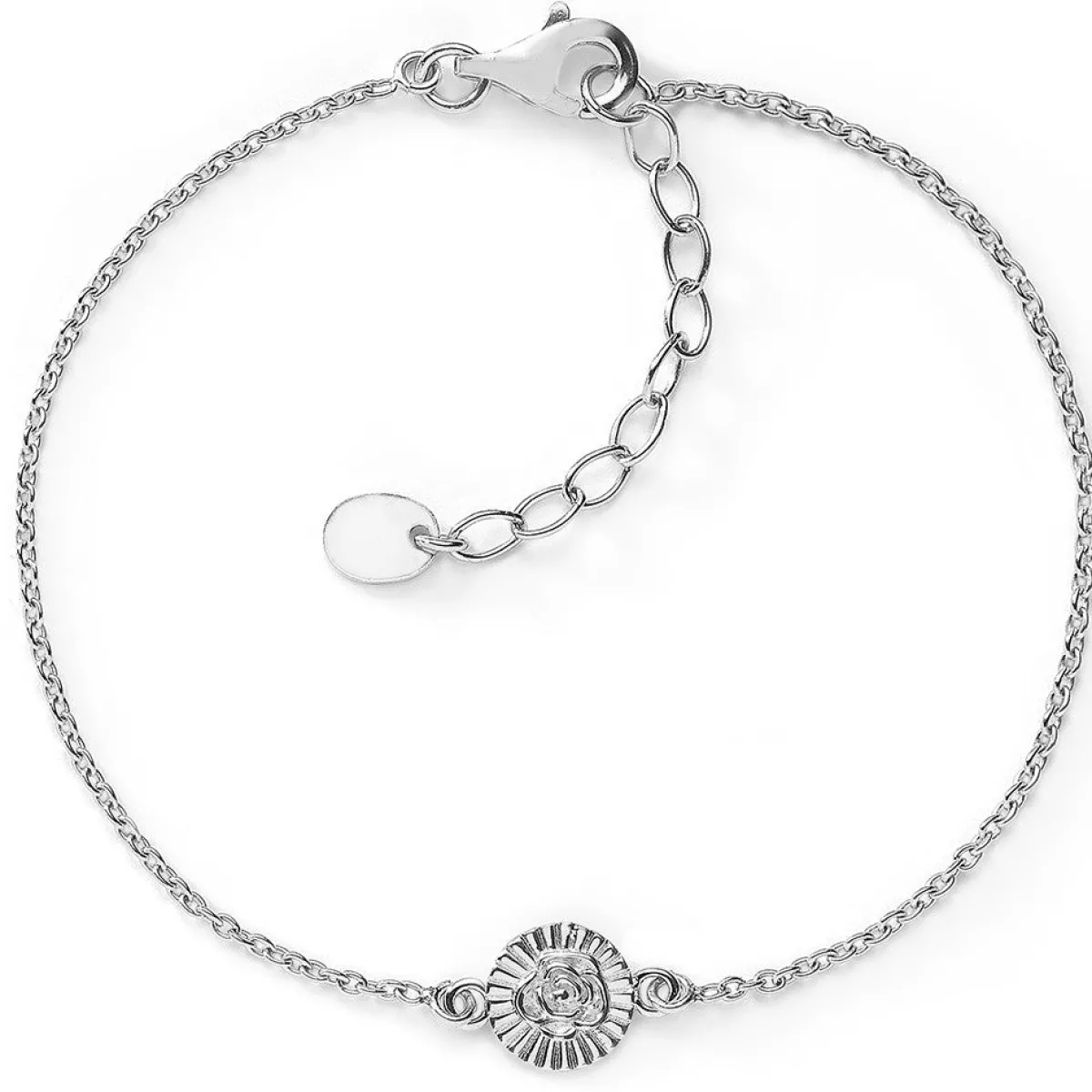 Schmuckladen Münz-Armband Rose - 925 Sterlingsilber^ Schmuck