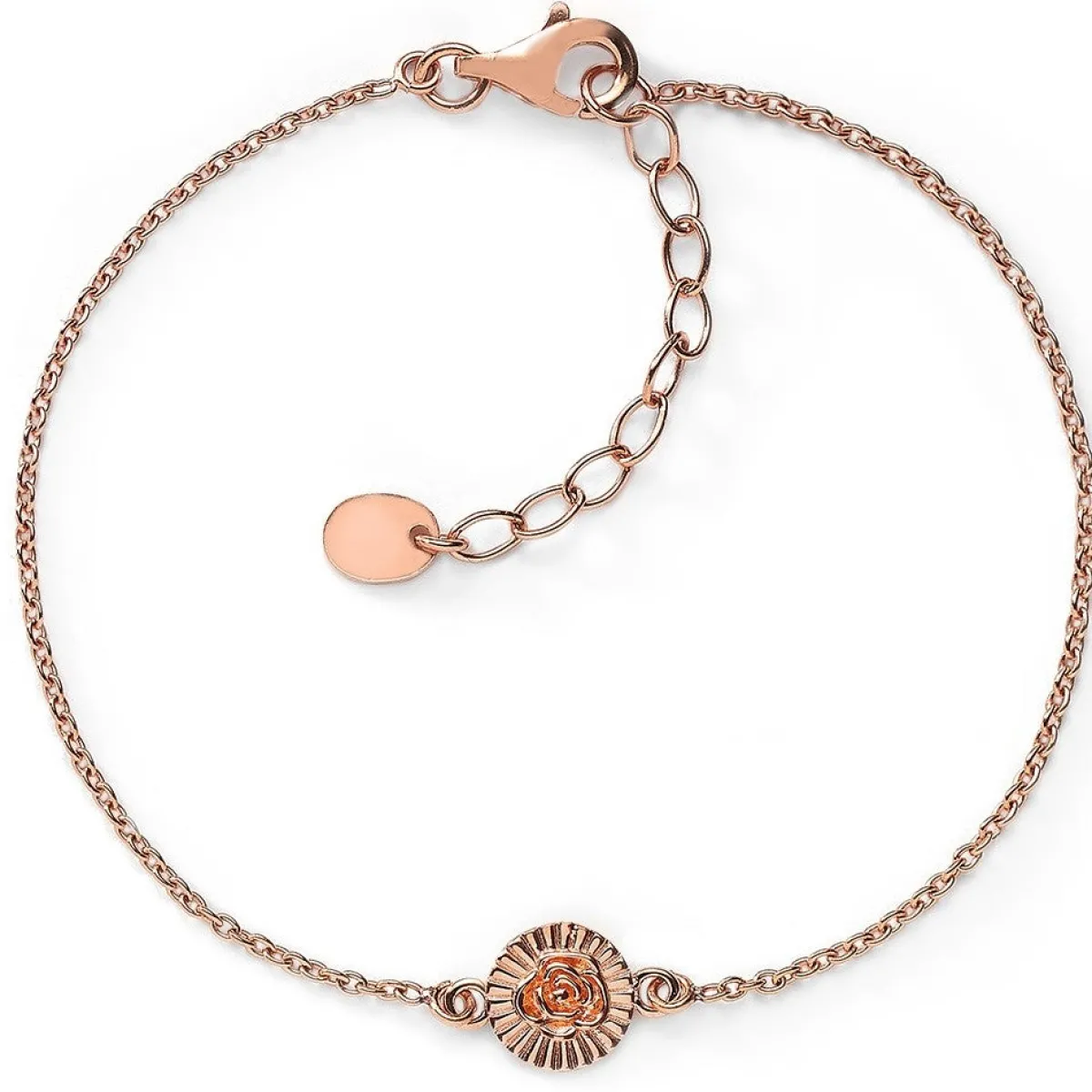 Schmuckladen Münz-Armband Rose - 925 Sterlingsilber^ Schmuck
