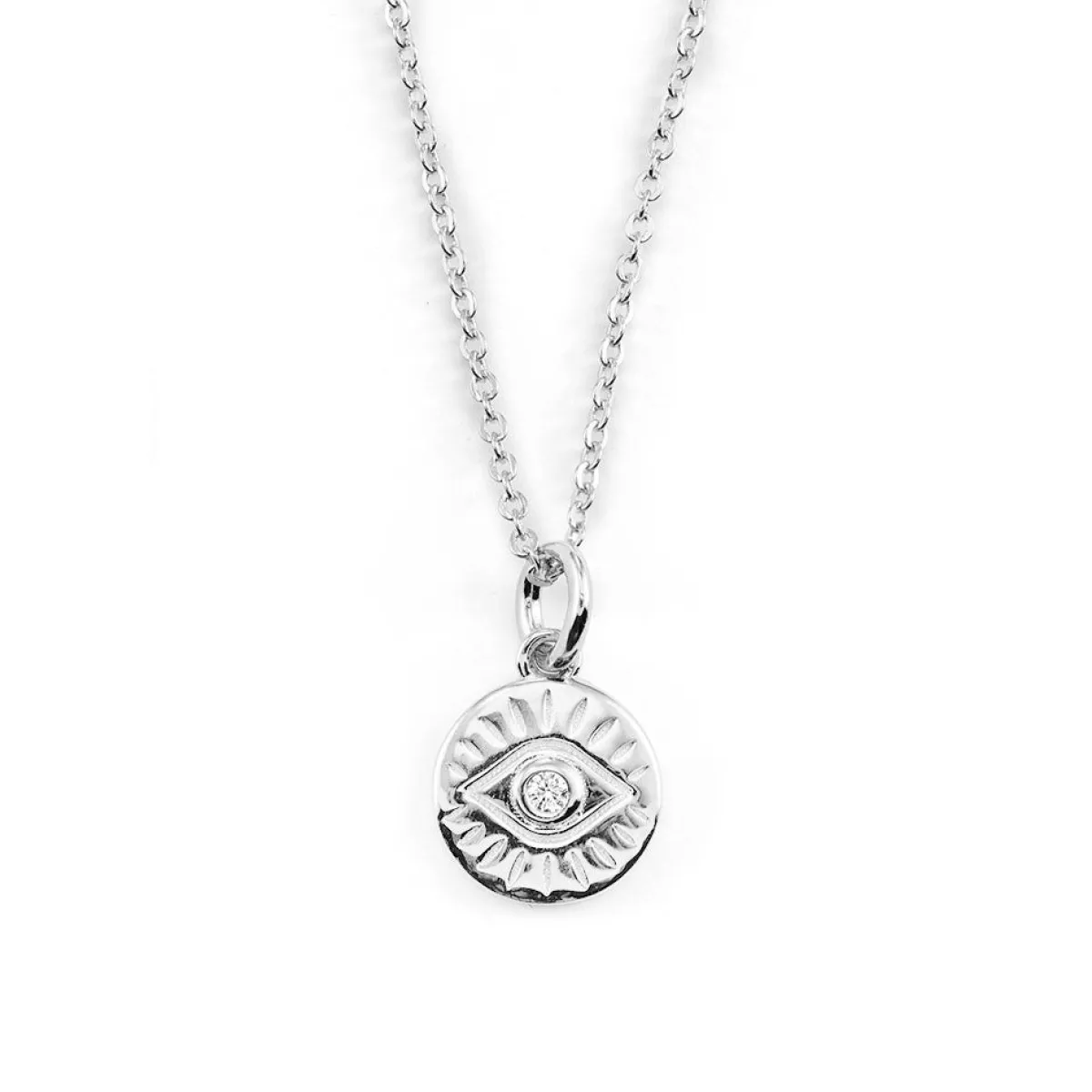 Schmuckladen Münzkette Auge - 925 Sterlingsilber^ Schmuck