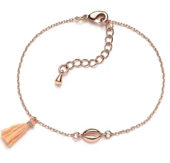 Schmuckladen Muschel-Armband Mini Kauri mit Puschel^ Edelstahl Armbänder|Schmuck