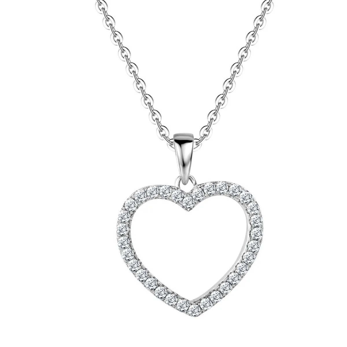 Schmuckladen Muttertagsgeschenk - Big Heart Halskette - 925 Sterlingsilber^ Muttertag|Schmuck
