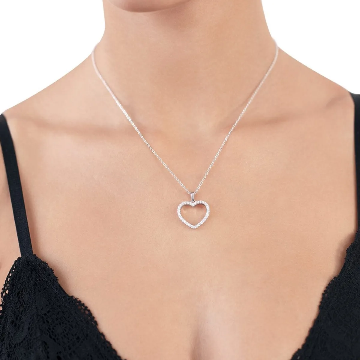 Schmuckladen Muttertagsgeschenk - Big Heart Halskette - 925 Sterlingsilber^ Muttertag|Schmuck