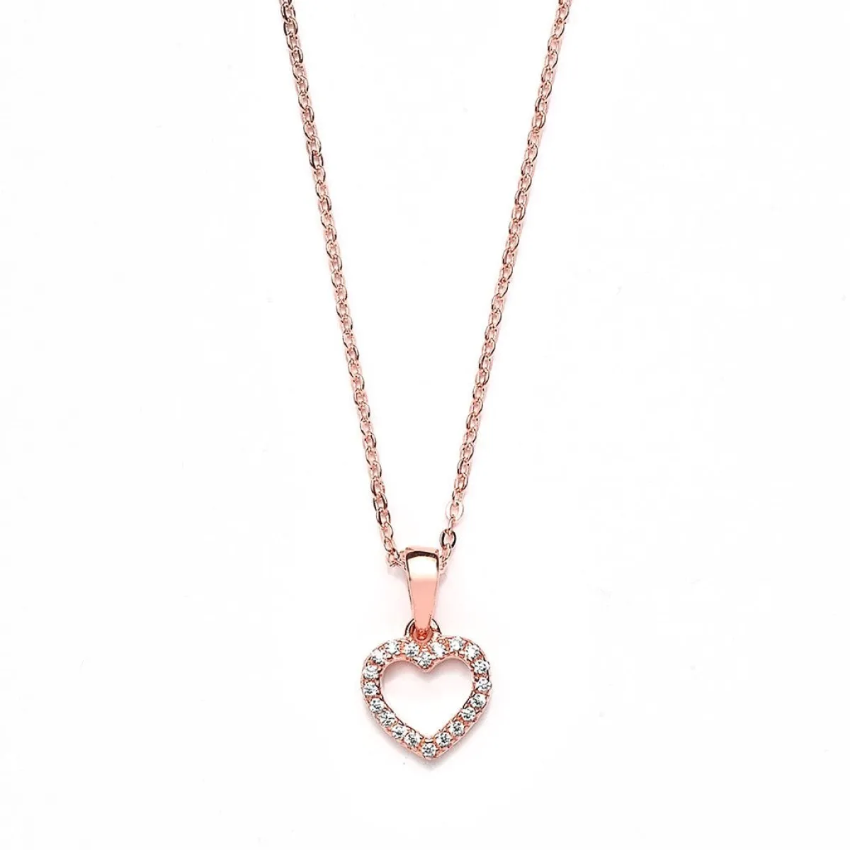 Schmuckladen Muttertagsgeschenk - Herzkette Zirkonia - 925 Sterlingsilber^ Schmuck