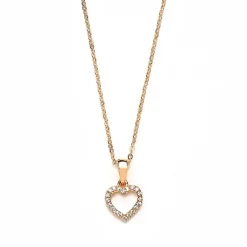 Schmuckladen Muttertagsgeschenk - Herzkette Zirkonia - 925 Sterlingsilber^ Schmuck