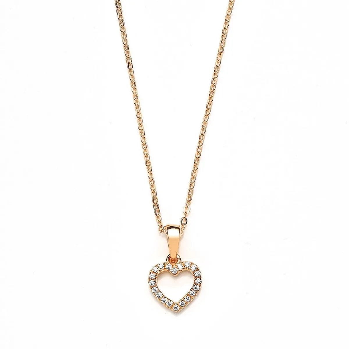 Schmuckladen Muttertagsgeschenk - Herzkette Zirkonia - 925 Sterlingsilber^ Schmuck