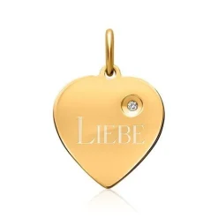 Schmuckladen Muttertagsgeschenk - Herzkette mit Zirkonia - 925 Sterlingsilber^ Muttertag|Personalisierter Schmuck Für Mamas