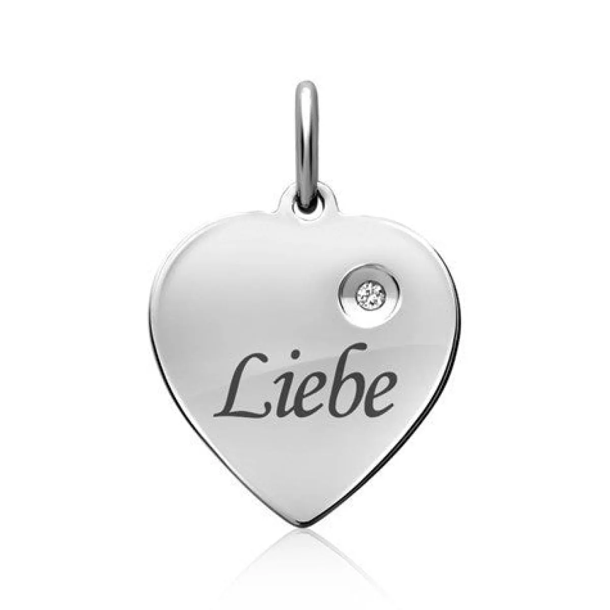 Schmuckladen Muttertagsgeschenk - Herzkette mit Zirkonia - 925 Sterlingsilber^ Muttertag|Personalisierter Schmuck Für Mamas