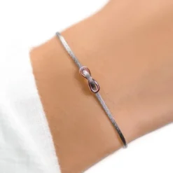 Schmuckladen Muttertagsgeschenk - Infinity-Stoffarmband "Glorious Infinity" | gravi^ Muttertag|Schmuck