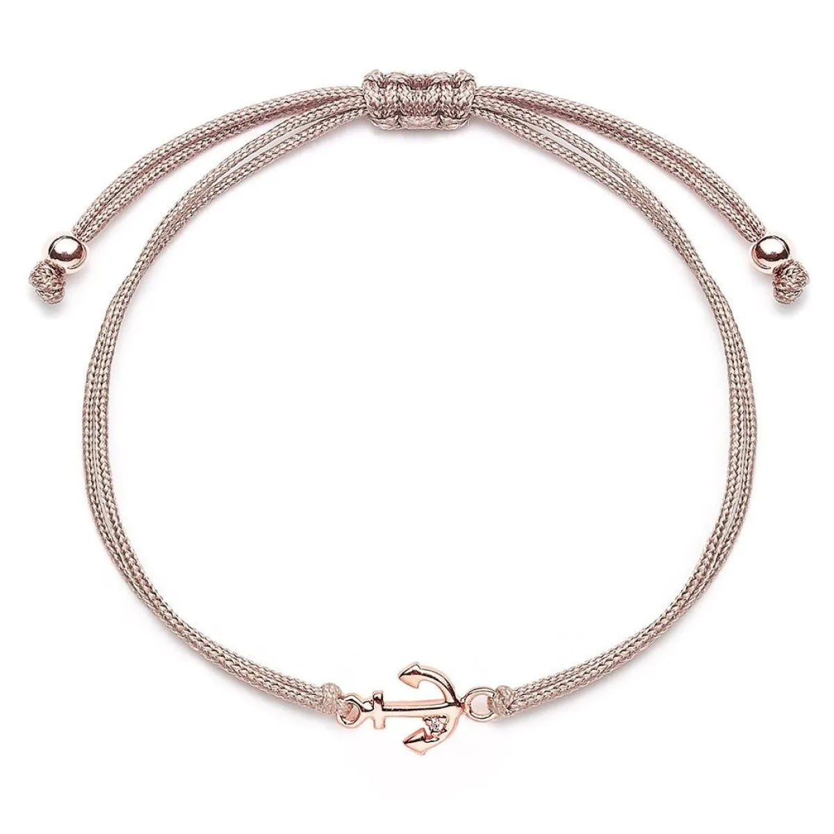 Schmuckladen Muttertagsgeschenk - Stoffarmband Anker - 925 Sterlingsilber^ Muttertag|Schmuck