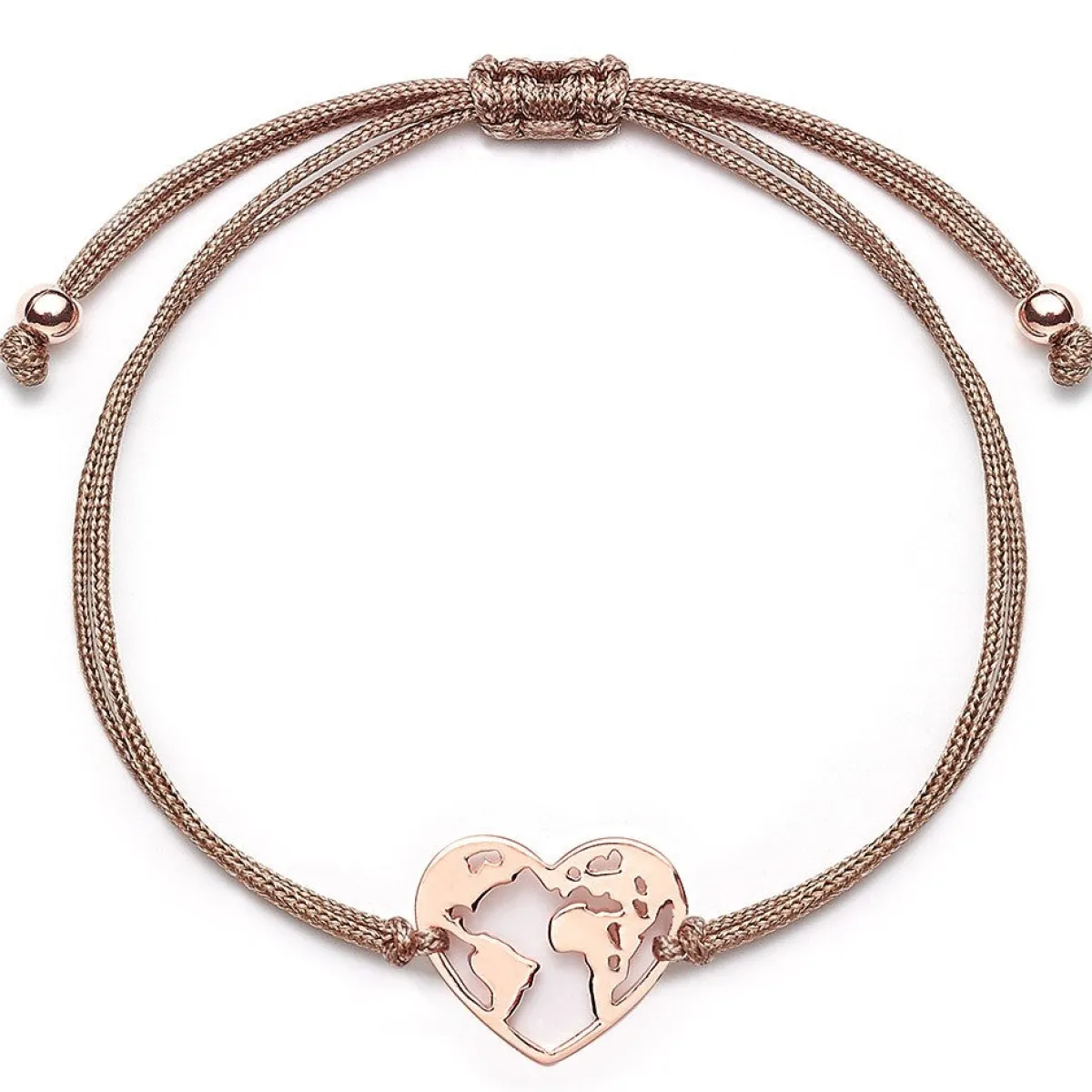 Schmuckladen Muttertagsgeschenk - Stoffarmband Weltenherz - 925 Sterlingsilber^ Muttertag|Schmuck