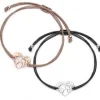 Schmuckladen Muttertagsgeschenk-Set - Stoffarmbänder Weltenherz - 925 Sterlingsilbe^ Muttertag|Schmuck
