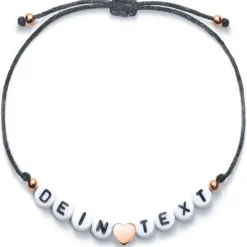 Schmuckladen Namensarmband Glitter mit Wunschbuchstaben^ Stoffarmbänder|Namensarmbänder