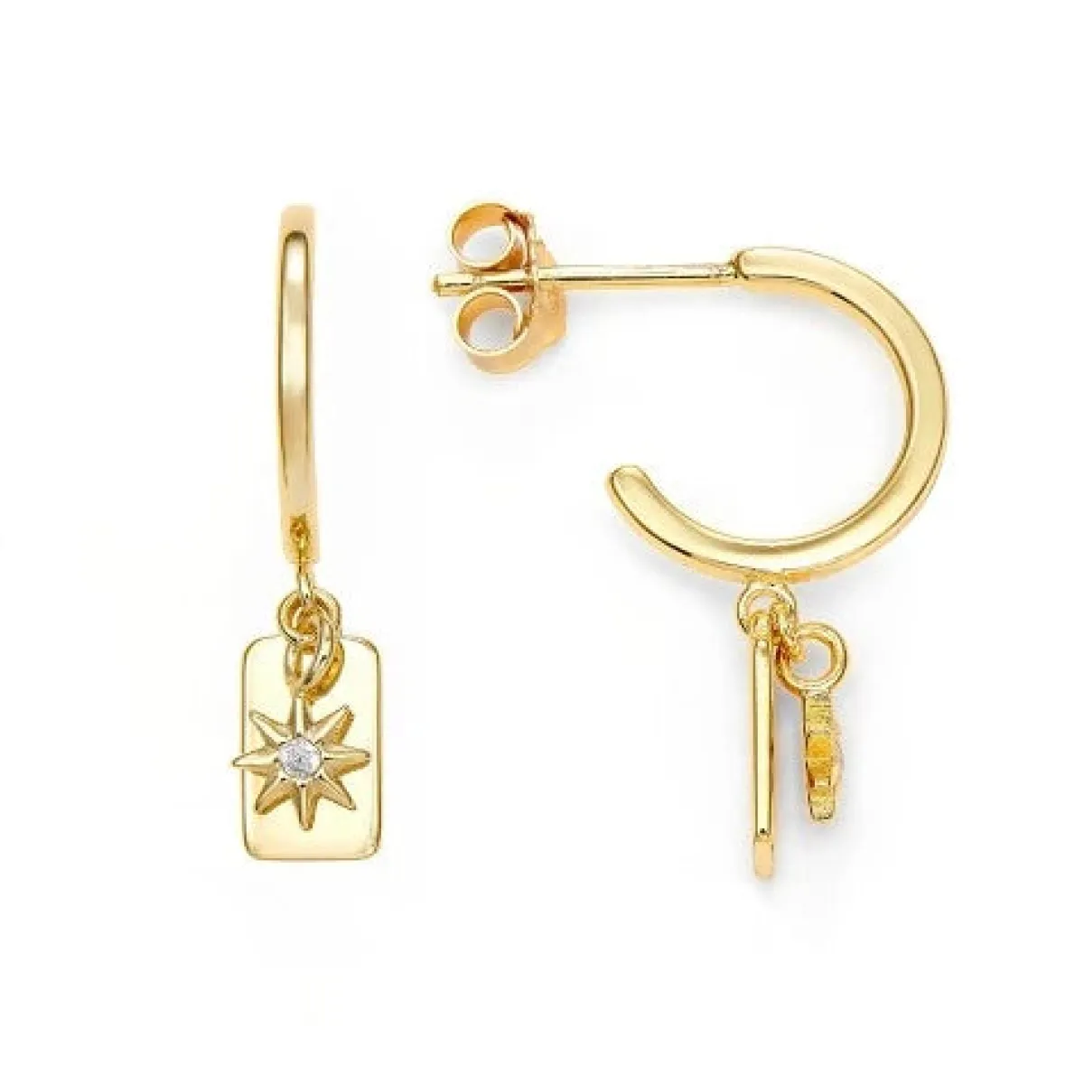 Schmuckladen Ohrringe Petite North mit Zirkonia - 925 Sterlingsilber^ Ohrstecker|Ohrhänger