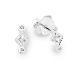Schmuckladen Ohrringe Sparkle Trio mit Zirkonia - 925 Sterlingsilber^ Weihnachten|Schmuck