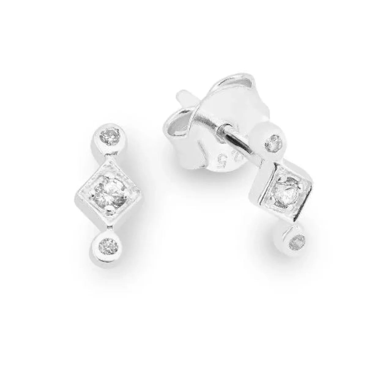 Schmuckladen Ohrringe Sparkle Trio mit Zirkonia - 925 Sterlingsilber^ Weihnachten|Schmuck
