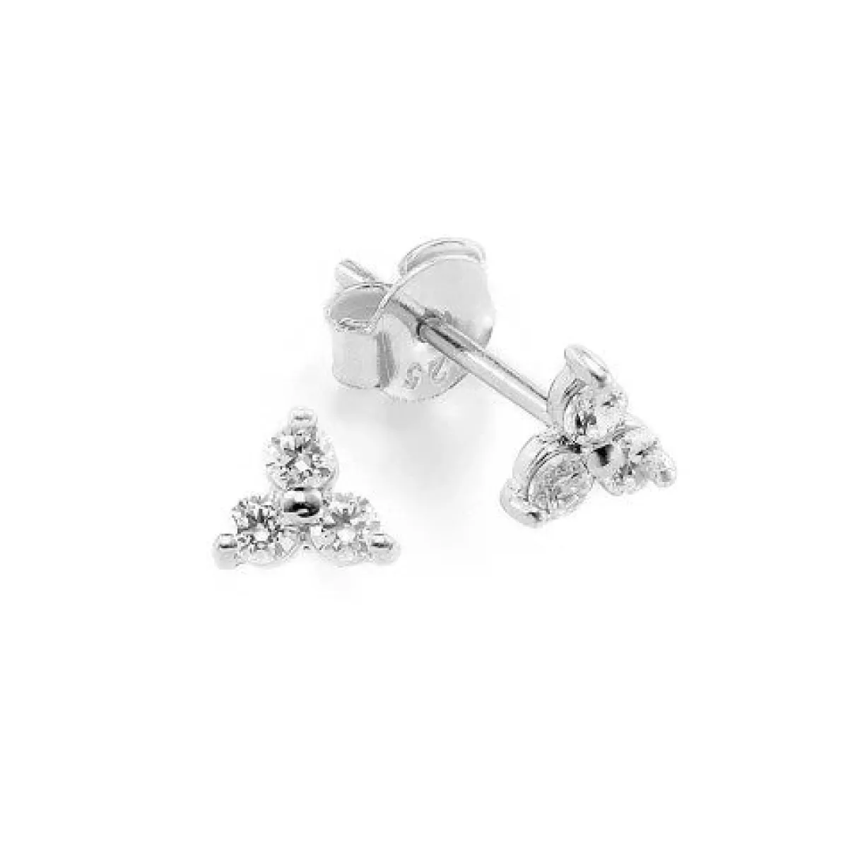 Schmuckladen Ohrstecker Bloom mit Zirkonia - 925 Sterlingsilber^ Weihnachten|Schmuck