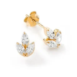 Schmuckladen Ohrstecker Fleur mit Zirkonia - 925 Sterlingsilber^ Weihnachten|Schmuck