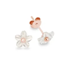 Schmuckladen Ohrstecker Flower - Perlmutt und 925 Sterlingsilber^ Weihnachten|Schmuck