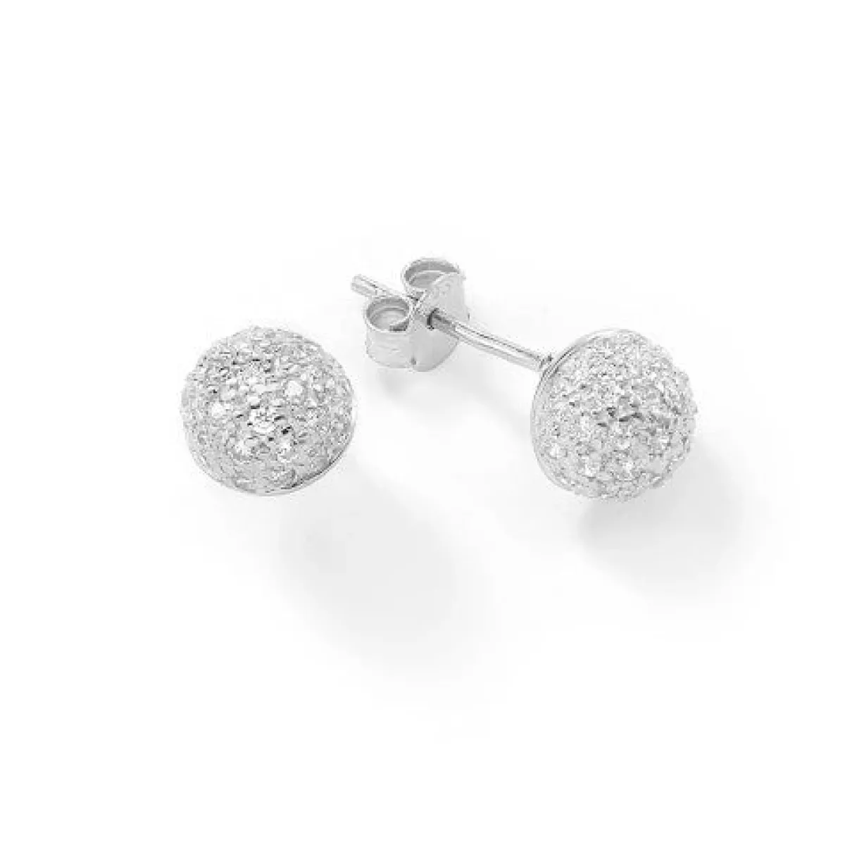 Schmuckladen Ohrstecker Hemisphere mit Zirkonia - 925 Sterlingsilber^ Ohrstecker|Schmuck