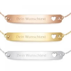 Schmuckladen Partnerarmbänder mit Herz | individuell gravierbar^ Schmuck