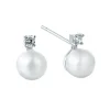 Schmuckladen Perlen-Ohrringe Luminous mit Zirkonia - 925 Sterlingsilber^ Weihnachten|Schmuck