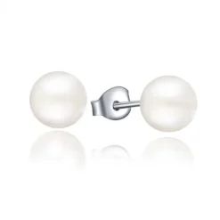 Schmuckladen Perlen-Ohrstecker 7mm - 925 Sterlingsilber^ Weihnachten|Schmuck