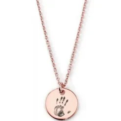Schmuckladen Plättchen-Kette mit Handabdruck^ Spruchketten|Schmuck Mit Abdrücken