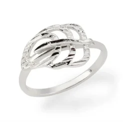 Schmuckladen Ring Blatt -^ Vergoldete Ringe|Silberringe